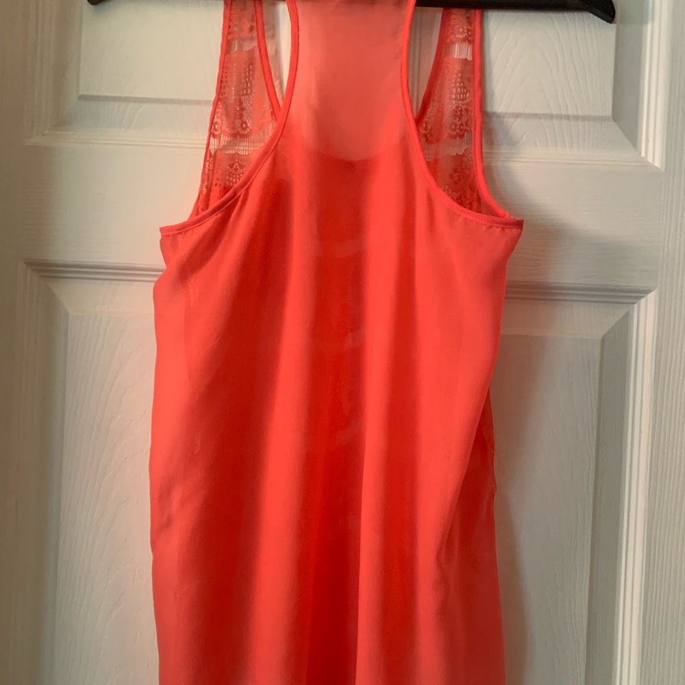 Sheer coral tank by Iris Los Angeles - Picture 4 of 4